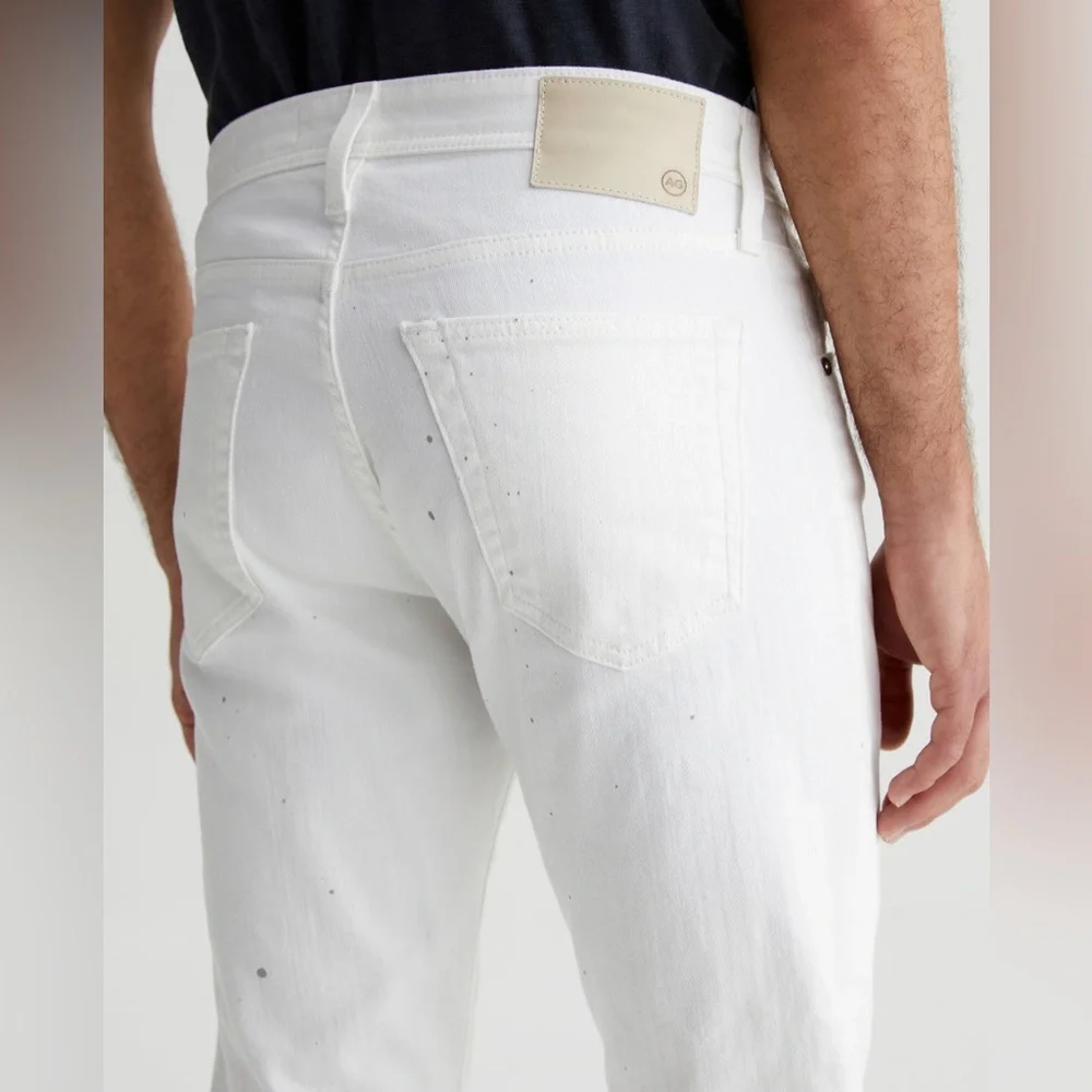 AG Adriano Goldschmied. White Tellis Modern Slim. Size 36. Short.
